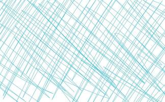 en naiv doodle-stil illustration terar en kaotisk mönster av korsande ljus blå rader på en vit bakgrund vektor