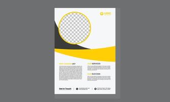 Broschürendesign, Cover modernes Layout, Jahresbericht, Poster, Flyer in A4 mit bunten Dreiecken vektor