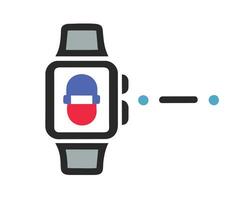 Smartwatch-Silhouette vektor