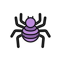 Spinne Karikatur Symbol, isoliert Hintergrund vektor