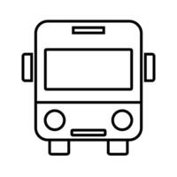 einfach Bus Symbol. Fahrzeug. vektor