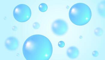 abstrakt Hintergrund mit Wasser Blasen. modisch Hintergrund im realistisch Stil. vektor