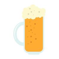 kall öl ikon eller tecken. platt öl illustration isolerat på vit bakgrund. alkohol dryck pub eller bar. vektor
