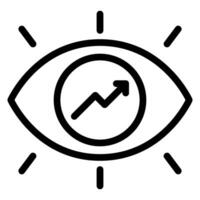 Augenlinie-Symbol vektor