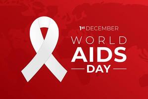 rot Welt AIDS Tag Hintergrund vektor