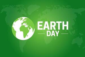 Erde Tag Grün Illustration Hintergrund mit Globus vektor
