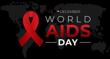 Welt AIDS Tag schwarz Hintergrund Übelkeit vektor