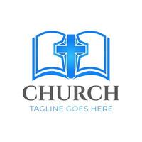 Christian Kirche Logo Design vektor