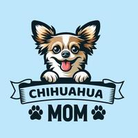 Chihuahua Mama T-Shirt Design vektor