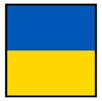 Design der ukrainischen Flagge vektor