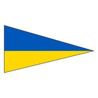 Design der ukrainischen Flagge vektor