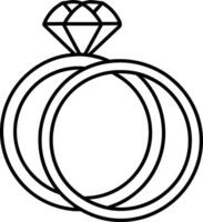 Hochzeit Ringe ,Hochzeit Symbol vektor