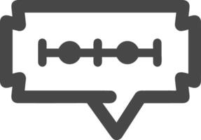 Kommentar Symbol Bild zum Element Design von Plaudern und Kommunikation Symbol vektor