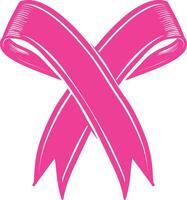 Rosa Band ein International Symbol von Brust Krebs Bewusstsein vektor