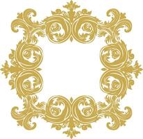 Jahrgang Rahmen und Ecken Symbol Gold Farbe nur vektor
