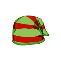 gåva älva santa hatt tecknad serie illustration vektor
