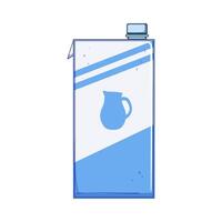 trinken Milch Box Karikatur Illustration vektor