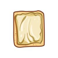 Frühstück Toast Marmelade Karikatur Illustration vektor