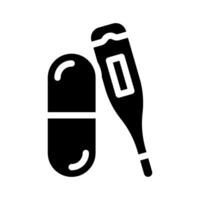Antipyretika Medikamente Apotheke Glyphe Symbol Illustration vektor
