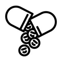 Antidepressiva Medikamente Apotheke Linie Symbol Illustration vektor