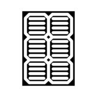 Modul Solar- Panel Glyphe Symbol Illustration vektor