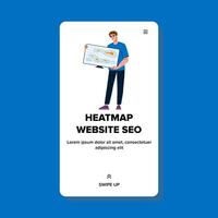 Analyse Heatmap Webseite SEO vektor