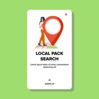 Rangfolge lokal Pack Suche SEO vektor