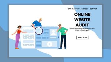 Optimierung online Webseite Prüfung vektor