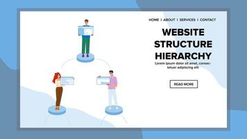 Seitenverzeichnis Webseite Struktur Hierarchie vektor