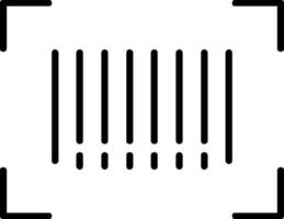 Barcode-Liniensymbol vektor