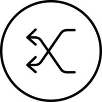 Shuffle-Line-Symbol vektor