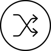 Shuffle-Line-Symbol vektor