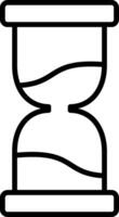 Sanduhr Linie Symbol vektor