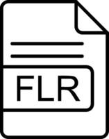 flr Datei Format Linie Symbol vektor