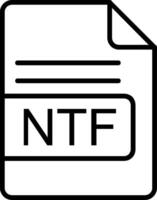 ntf Datei Format Linie Symbol vektor