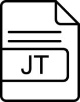 jt Datei Format Linie Symbol vektor