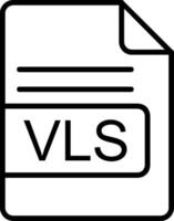 vls Datei Format Linie Symbol vektor