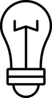 Symbol für die Glühbirne vektor