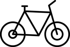 Symbol für die Fahrradlinie vektor