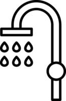 Duschleitungssymbol vektor