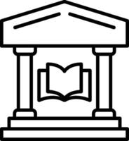 Bibliothekszeilensymbol vektor