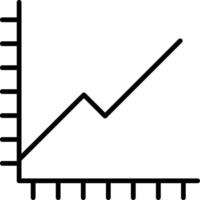 diagram linje ikon vektor