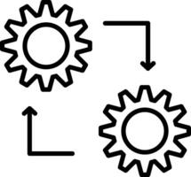 Methodik Linie Symbol vektor