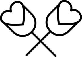 Symbol für die Rosenlinie vektor
