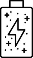 Batteriezeilensymbol vektor