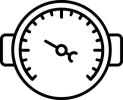 Symbol für Manometerlinie vektor