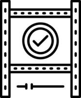 Filmzeilensymbol vektor