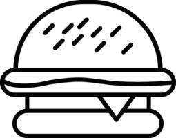 Symbol für die Burger-Linie vektor