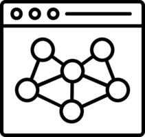 Symbol für die Netzwerkleitung vektor