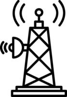 Symbol für Signalturmlinie vektor